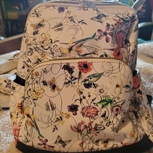 Floral bookbag purse